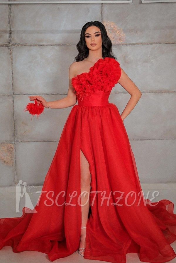 Simple evening dresses long red | Evening wear prom dresses cheap
