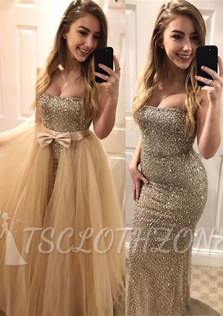 Gorgeous Sweetheart Prom Dress 2022 Bodycon Beads Sleeveless Evening Dress