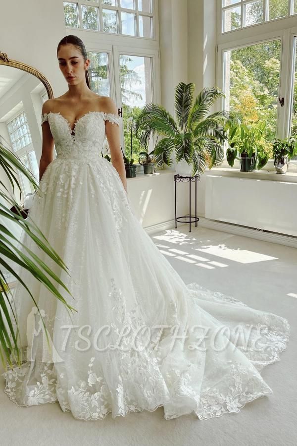 Elegant wedding dresses with lace | Wedding dresses A line cheap