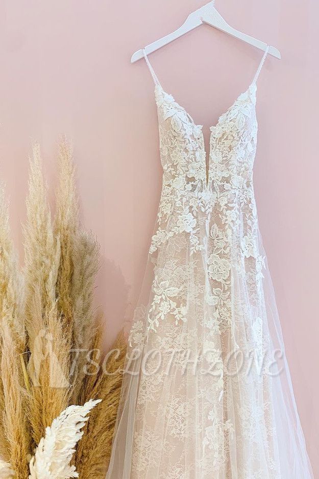 Schöne Brautkleider aus Spitze | Brautkleid A-Linie