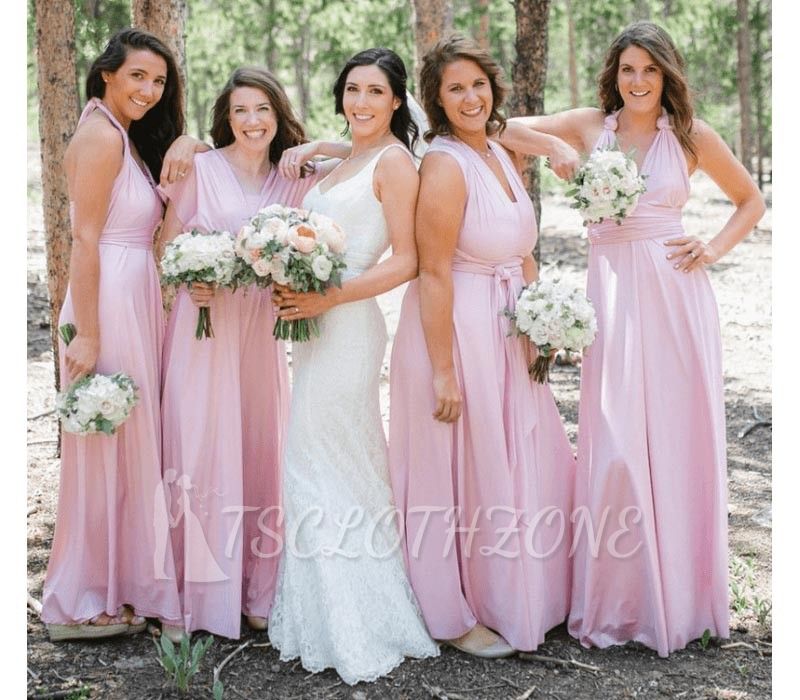 Baby Pink Infinity Bridesmaid Dress In   53 Colors