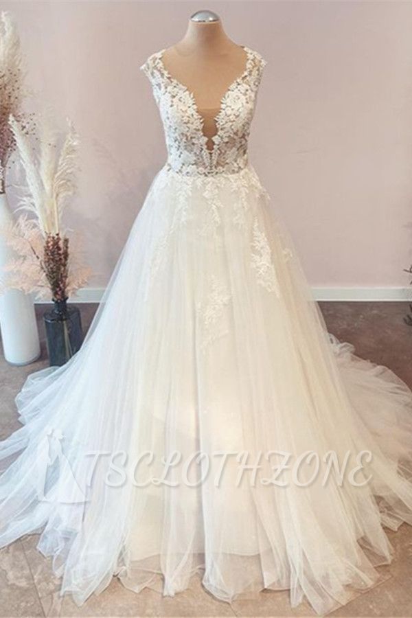 Designer wedding dresses A line | Wedding dresses with lace