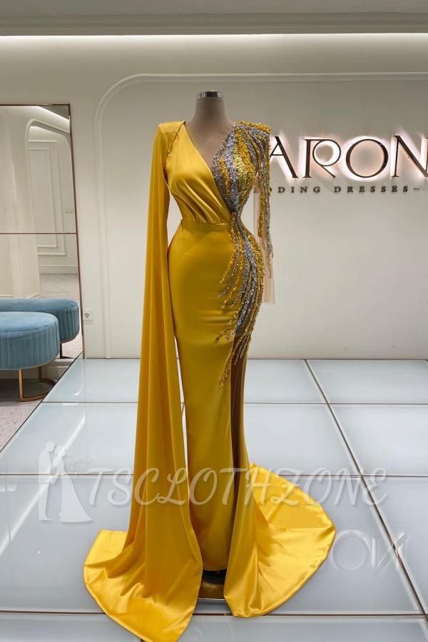 Cheap Long Gold Evening Dresses | Glitter prom dresses