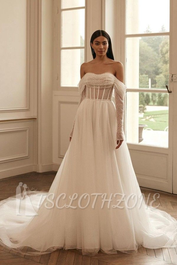 Designer wedding dresses A line | Wedding Dresses With Glitter