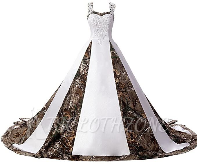 Square neck traditional ball gown wedding dress with court train