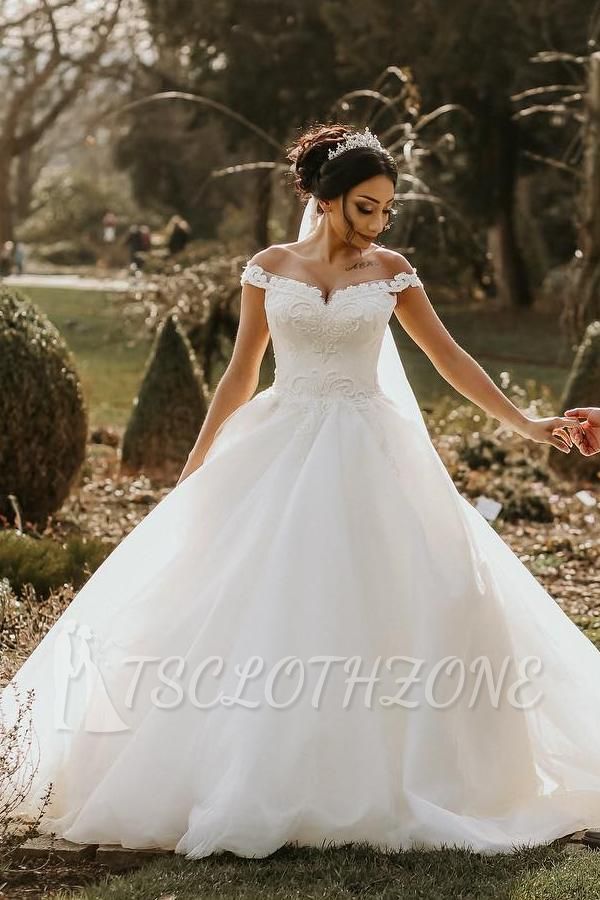 Simple wedding dresses A line | Beautiful wedding dresses with lace