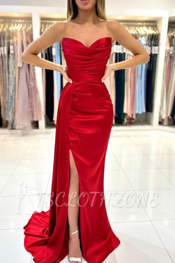 Lange rote Abendkleider günstig | Einfache Ballkleider online