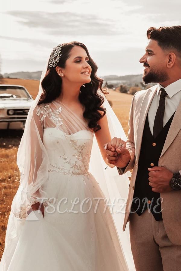 Gorgeous A Line Wedding Dresses | Wedding dresses with glitter