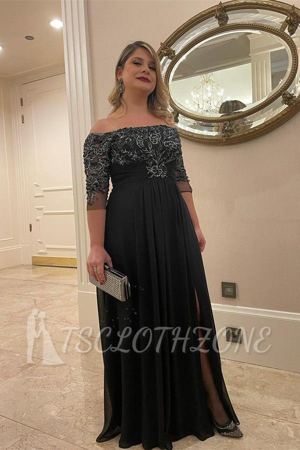 Designer Mother Of The Bride Dresses With Sleeves | Chiffon mother of the bride dresses