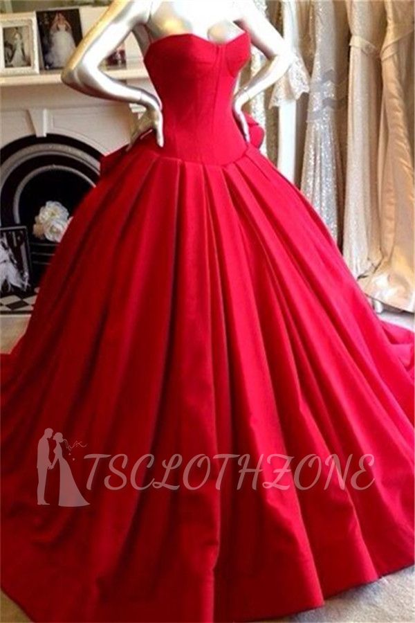 Red Sweetheart Charming Prom Dress Fashional Glorious 2022 Wedding Dress