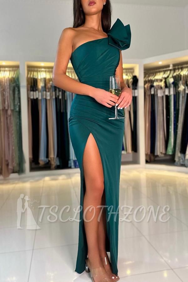 Simple evening dresses long cheap | Prom dresses dark green