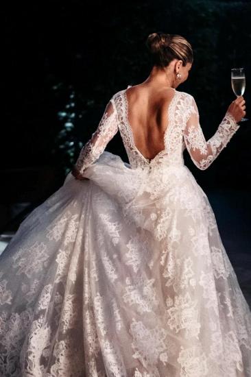 Designer Wedding Dress A LINE Lace Long_2