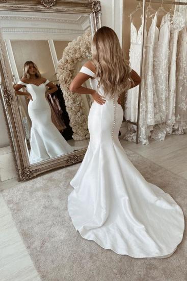 Off The Shoulder Mermaid Wedding Dresses | Chic Sleeveless Bridal Gowns Online_1