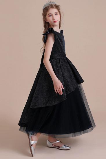 Autumn Tulle A-line Flower Girl Dress | Glitter Cap Sleeve Little Girls Pegeant Dress Online_5