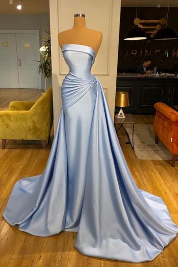 Elegante lange Abendkleider günstig | Einfache Ballkleider blau