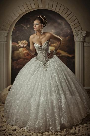 Arabische Brautkleider Schatz-Spitze-Prinzessin-Ballkleid-arabisches Hochzeits-Kleid