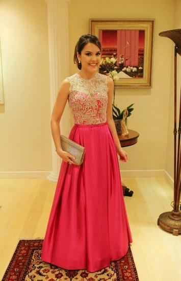 Elegant Satin A-Line Prom Gowns 2022 Appliques Floor Length Evening Dresses with Buttons