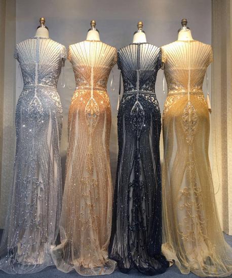 Luxury Mermaid Halter Rhinestones Prom Dress with Tassel | Sparkle Formal Evening Dresses_38