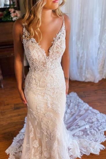 Chic wedding dresses mermaid | Wedding dresses with lace_4