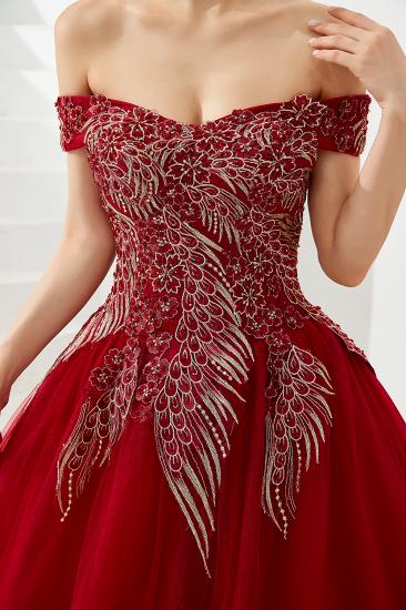 Henry | Elegant Off-the-shoulder Princess Red/Mint Prom Dress with Wing Emboirdery_13