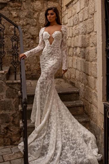 Modern Wedding Dresses Cream | Wedding dresses mermaid lace_4