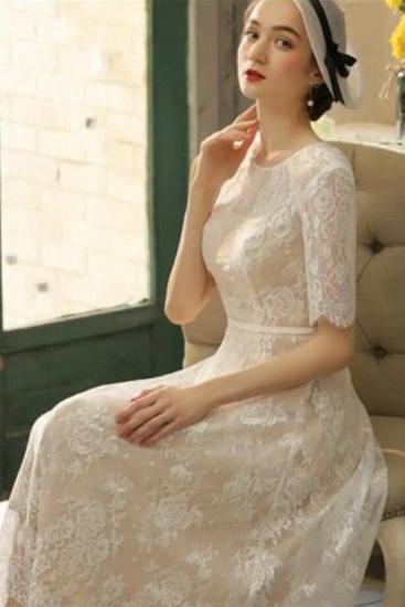 Beautiful Wedding Dresses Lace Short | Wedding Dresses With Sleeves_5