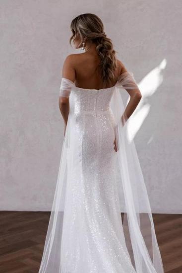 Simple Wedding Dresses Glitter | Wedding dresses mermaid style_3