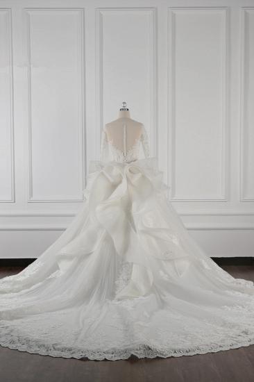 TsClothzone Gorgeous Jewel Lace Tüll Brautkleid mit langen Ärmeln Perlenstickerei Brautkleider im Angebot_3