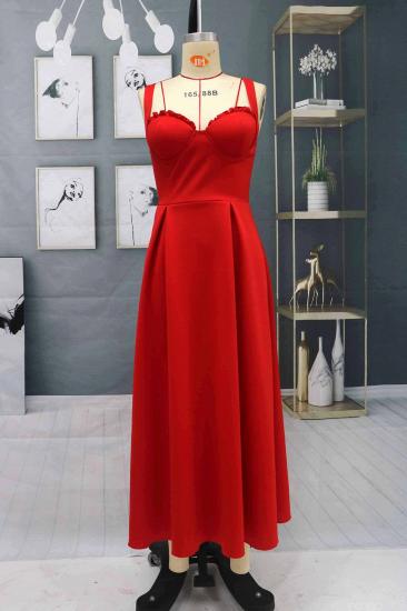 Charming Sleveless Red Homecoming Dress Sweetheart Evening Party Dress_3