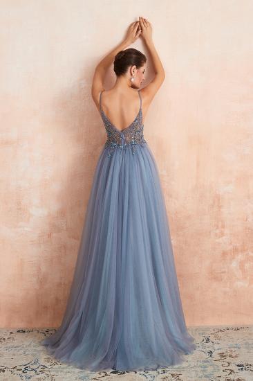 Charlotte | New Arrival Dusty Blue, Pink Spaghetti Strap Prom Dress with Sexy High Split, Evening Gowns Online_4
