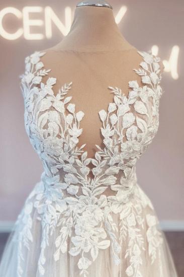 Wunderschöne Brautkleider aus Spitze | Eine Linie Brautkleider günstig_3