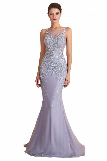 Chipo | Luxury Illusion neck Lavender White Beads Prom Dress Online, Expensive Low back Column Evening Gowns_1