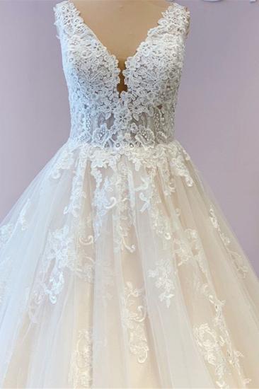 Elegant wedding dress A line | Bridal wear with lace_2
