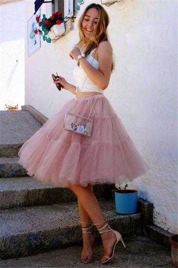 Stylish Two-Pieces Tulle Sleeveless Homecoming Dress_1