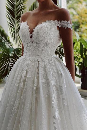 Elegant wedding dresses with lace | Wedding dresses A line cheap_3