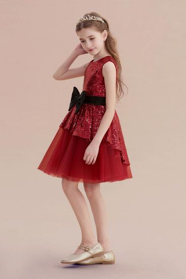 Fabulous Tulle A-line Flower Girl Dress | Bows Sequins Little Girls Dress for Wedding_3