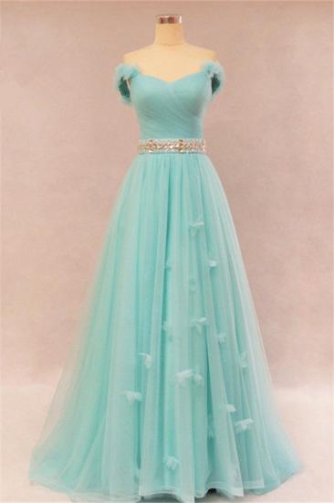 Elegant Sweetheart Ruffles Strapless Evening Dresses 2022 Rhinestone Lace Up Prom Gowns_3