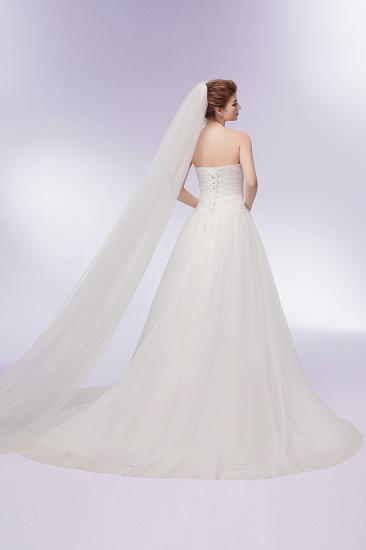XENIA | A-line Sweetheart Strapless Tulle Wedding Dresses with Feathers_3