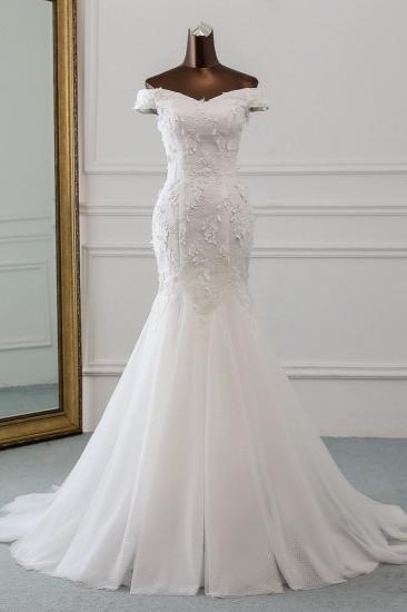 TsClothzone Gorgeous Tulle Sweetheart Long Mermaid Wedding Dresses with Lace Online