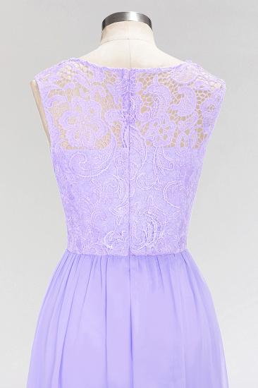A-line Chiffon Lace Jewel Sleeveless Floor-Length Bridesmaid Dress with Ruffles_4