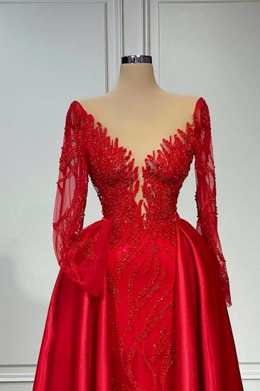 Vintage Sweetheart Lace Long Sleeve A Line Prom Dresses Evening Gown_2