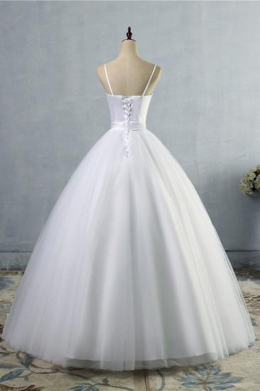 TsClothzone Glamorous Spaghetti Straps Sweetheart Wedding Dresses White Sleeveless Bridal Gowns Online_3