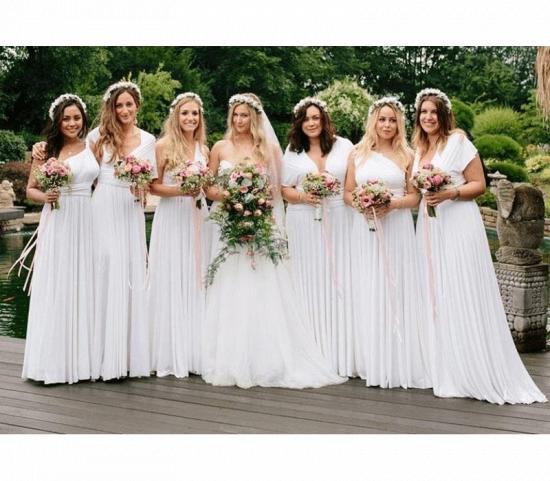 White Infinity Bridesmaid Dress In 53 Colors