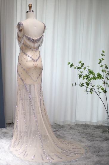 Luxuriöses, herzförmiges, mit Perlen verziertes Meerjungfrau-Partykleid mit Quasten, Dubai-Abendkleid_8