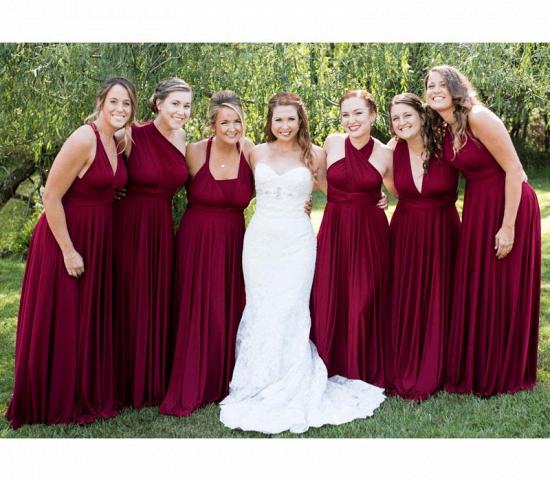 Burgundy Infinity Bridesmaid Dress In   53 Colors_2