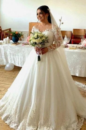 Designer Wedding Dresses With Sleeves | Wedding dresses A line lace_1