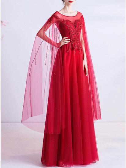 Romantic A-Line Wedding Dress Jewel Organza Cap Sleeve Plus Size Bridal Gowns_2
