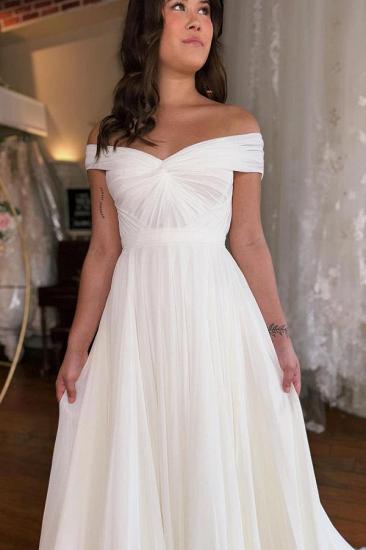 Einfache Brautkleider aus Chiffon | Sommerhochzeitskleider günstig_4