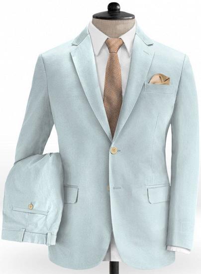 New charming spring blue Chino suit | Two piece suit_1