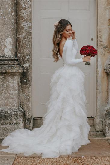 Elegant Applique Wedding Dresses | Side slit Mermaid Sleeveless Floral Bridal Gowns_1